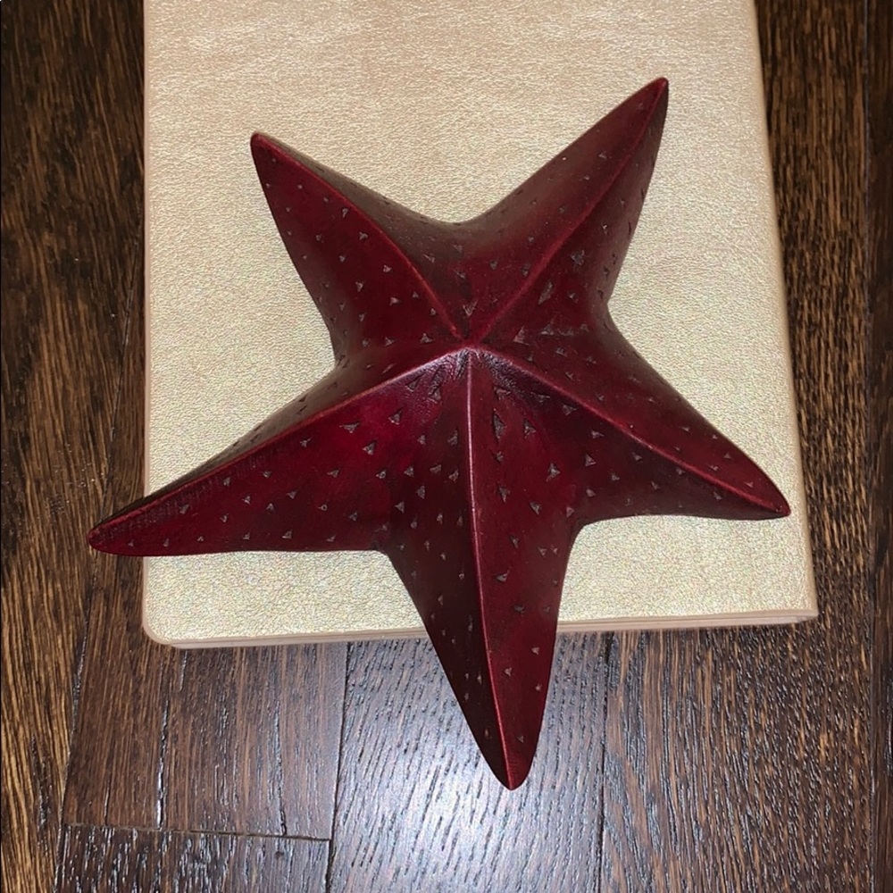 Hand carved starfish